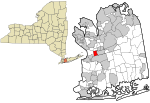 Nassau County New York incorporated and unincorporated areas Garden City Park highlighted